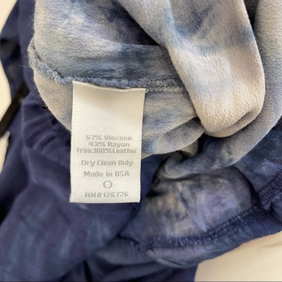 Navy and cream tie dye jumpsuit. Large. - Picture 5 of 7